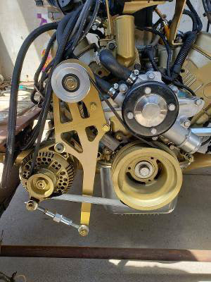SBF 8.2/9.5 Deck Passenger Side Alternator Mount SN95/Explorer With Idler