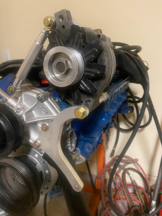 Sbf drivers side high mount alternator mount